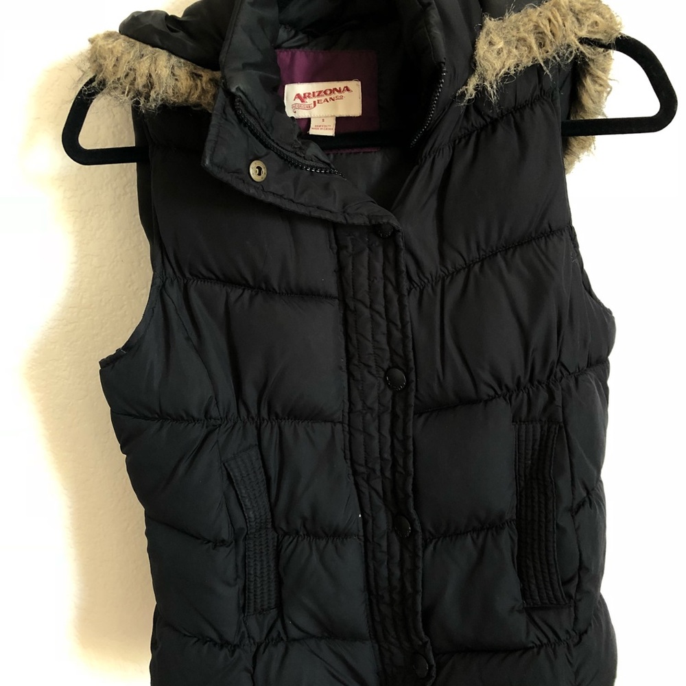 Black down vest